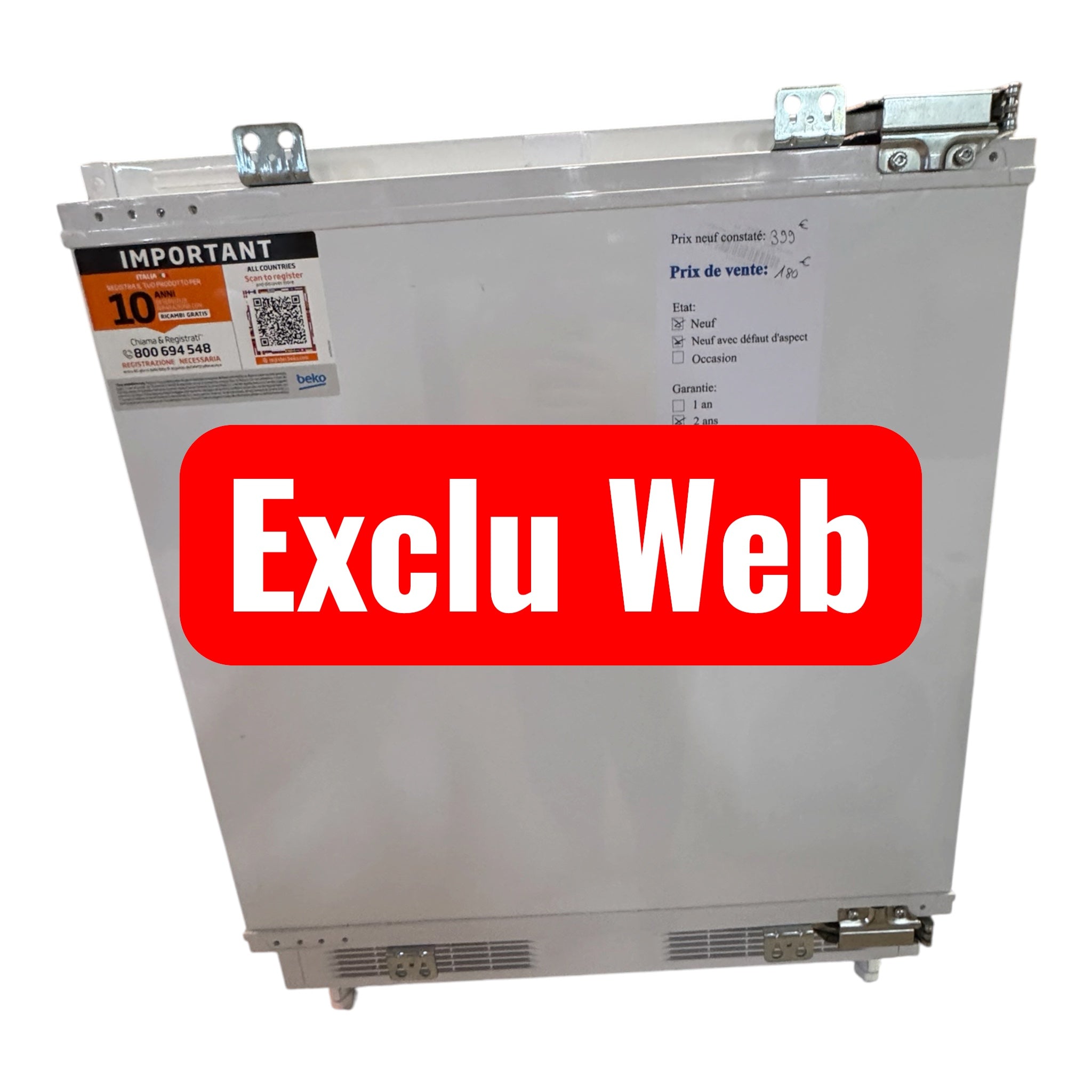 Frigo congélateur top encastrable Beko
