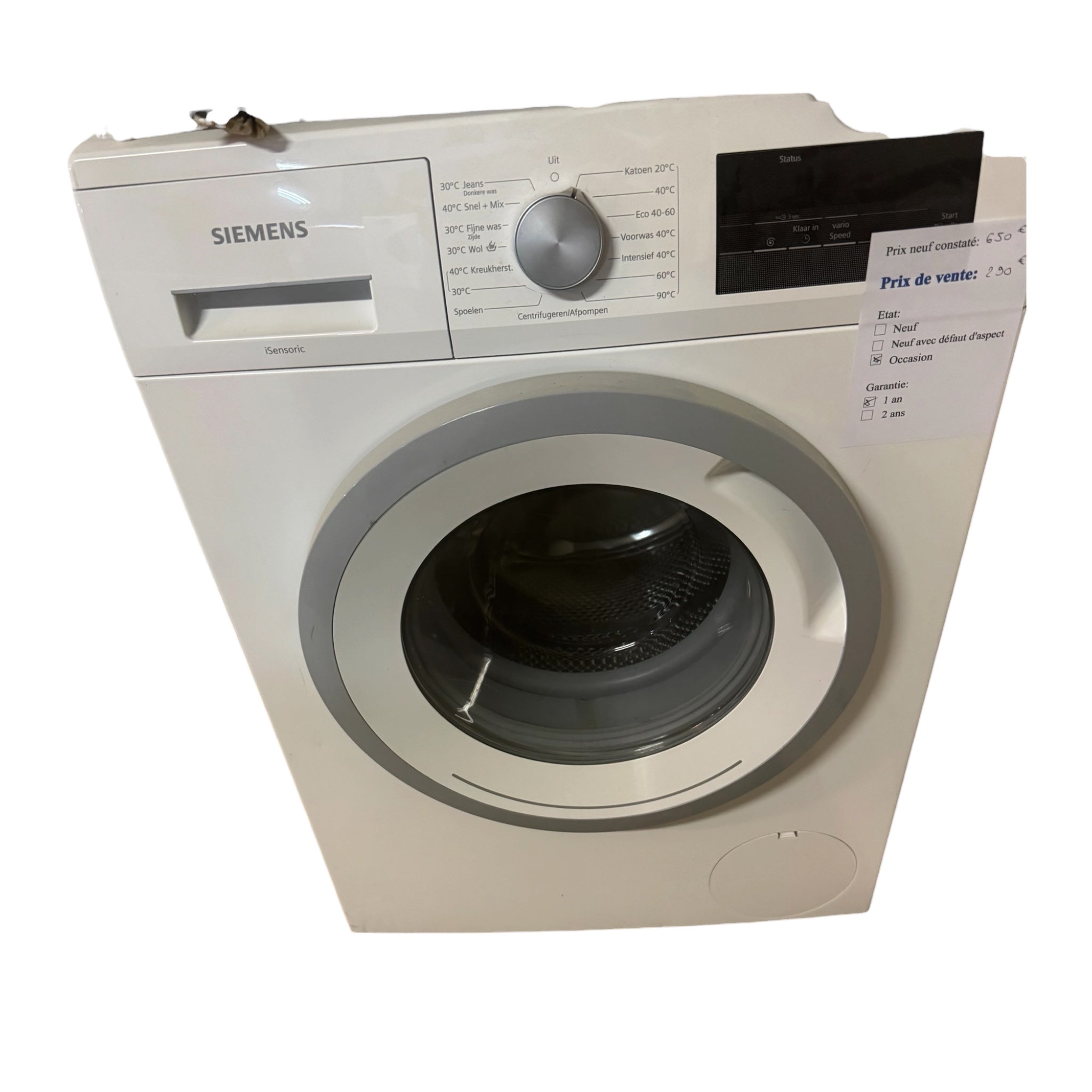 Lave linge Siemens WM14N075NL/38