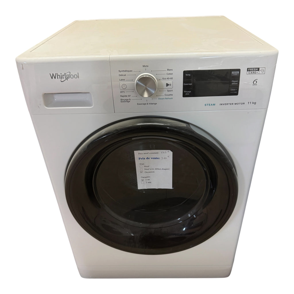 Lave linge whirlpool 11kg FFBB 11489 BV FR