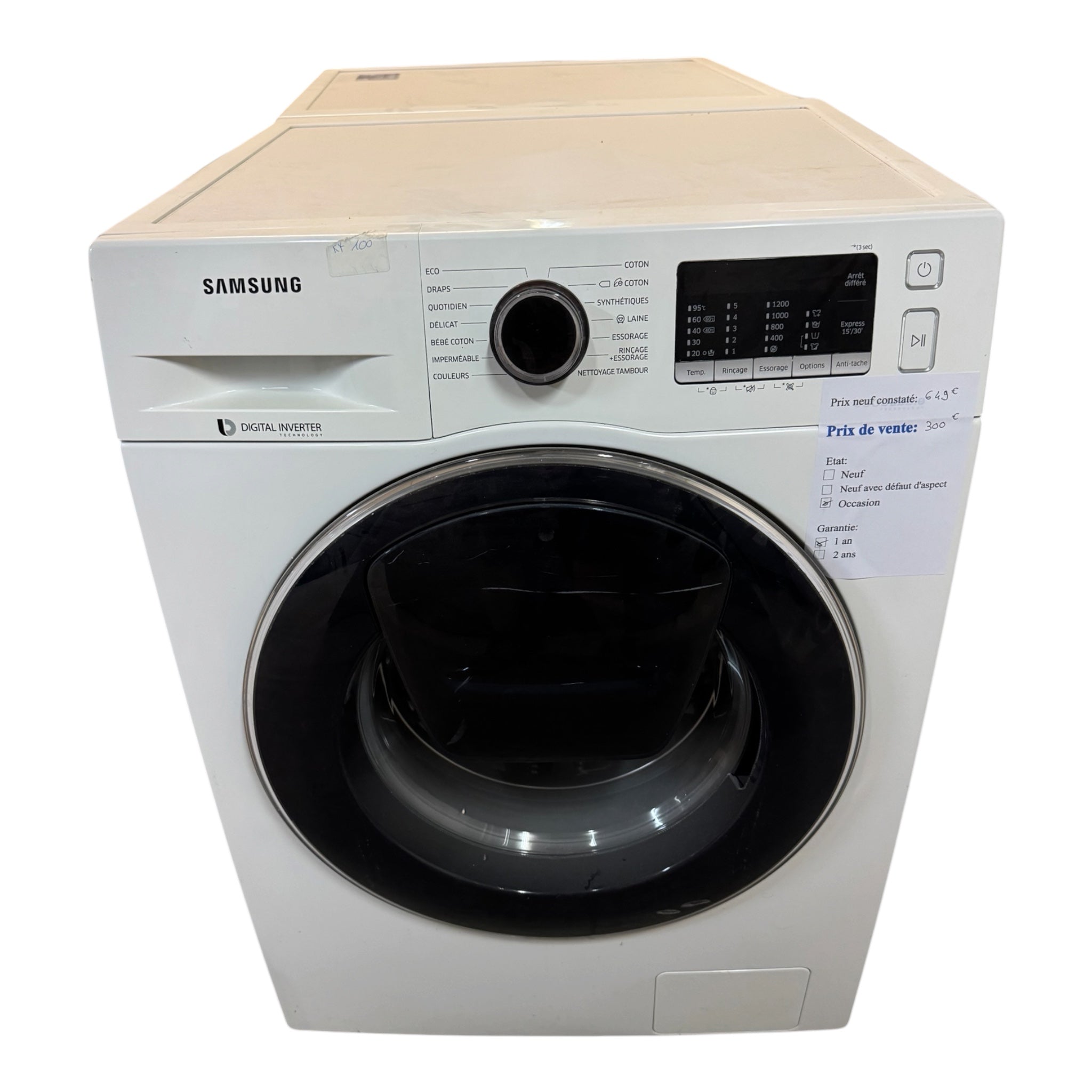Lave linge Samsung 8kg WW8BK5210UW/EF