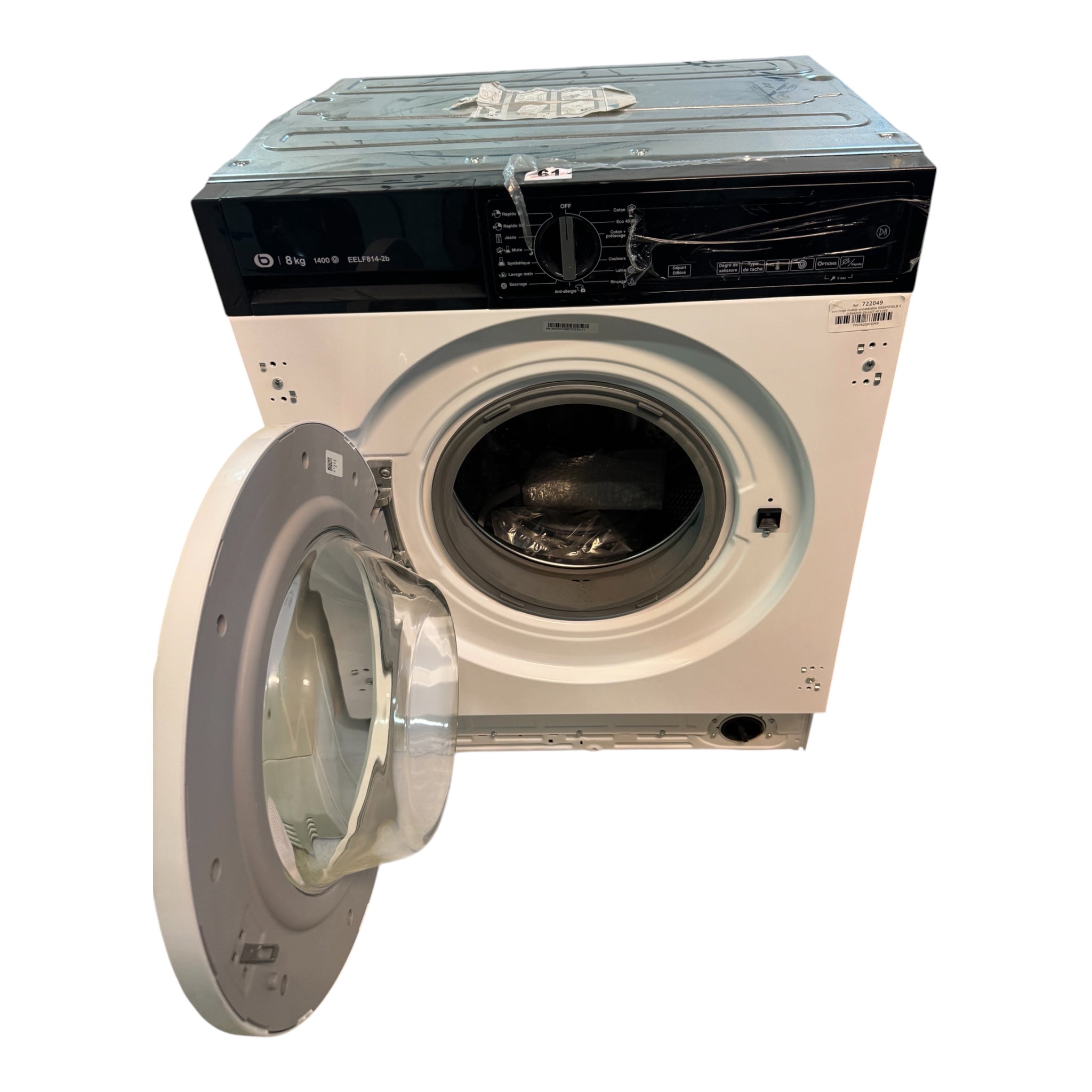 Lave linge Encastrable Essentiel B 8kg Neuf