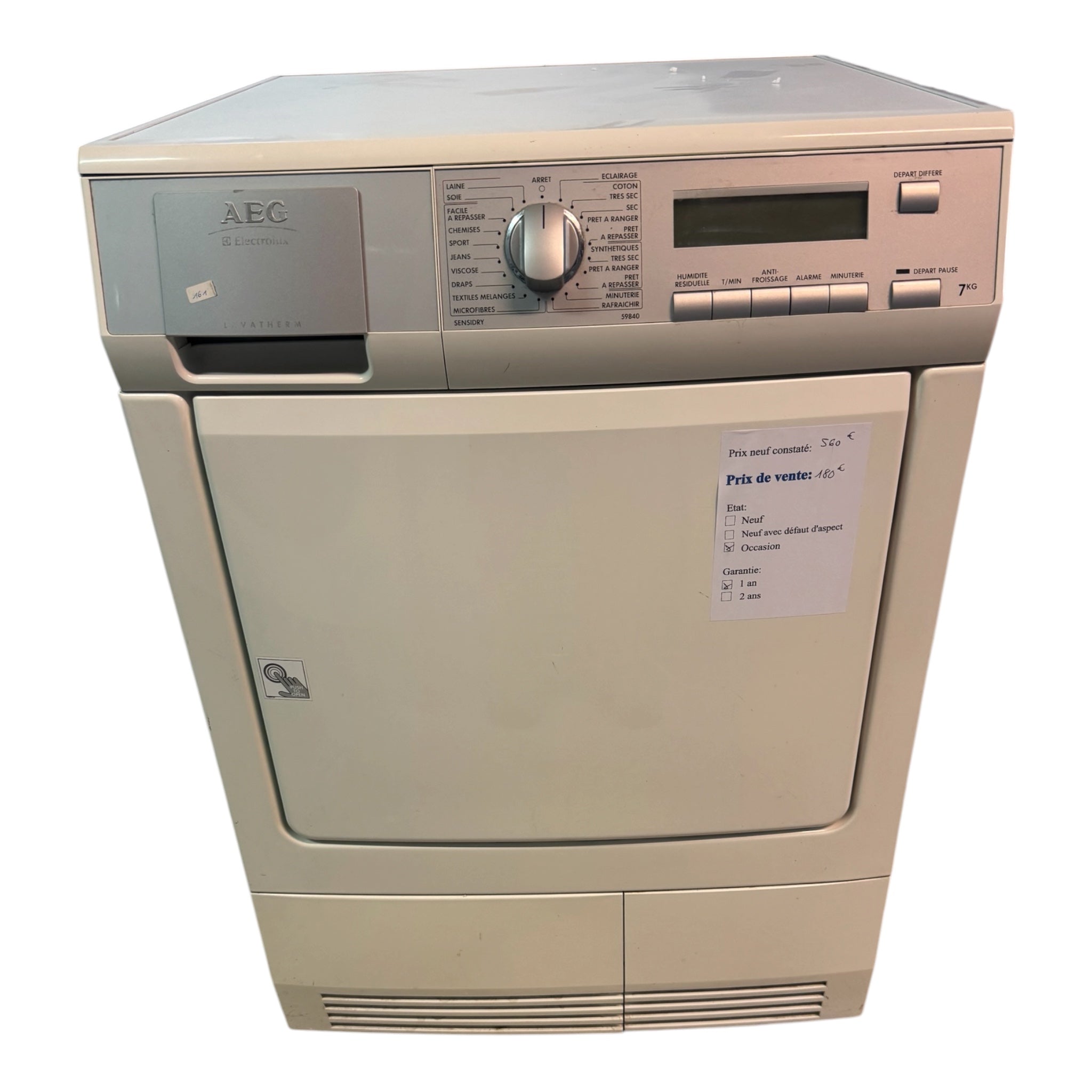 Sèche linge AEG 7kg T59840