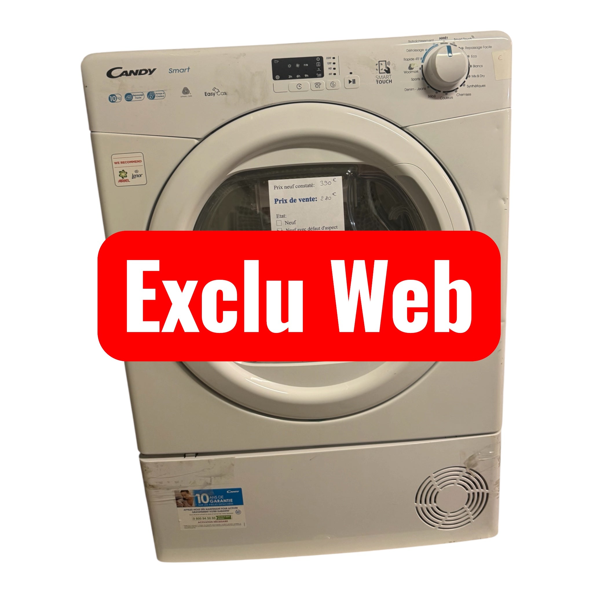 Sèche linge Candy 10kg CSE H10A1LE-47