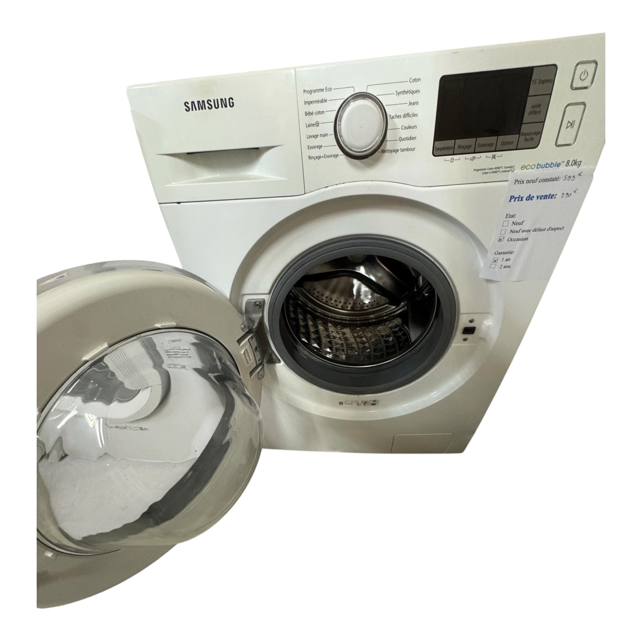 Lave linge Samsung 8kg WF80F5EBW4W/EF