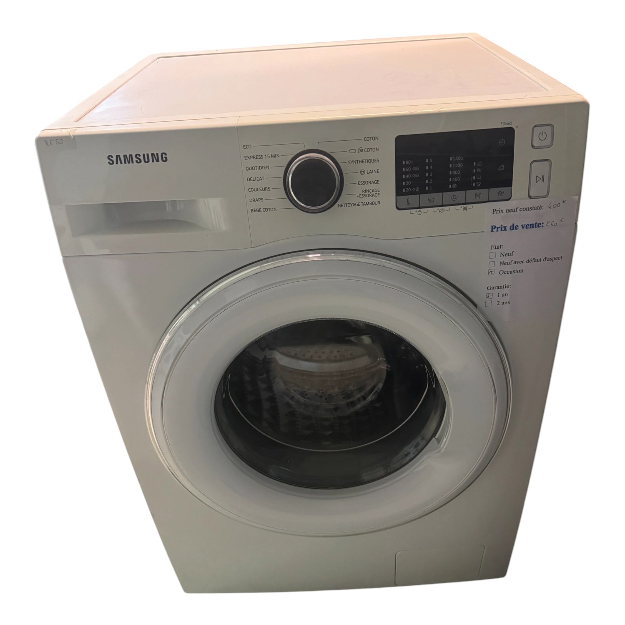 Lave linge Samsung 8kg WW30J5555DA/EF