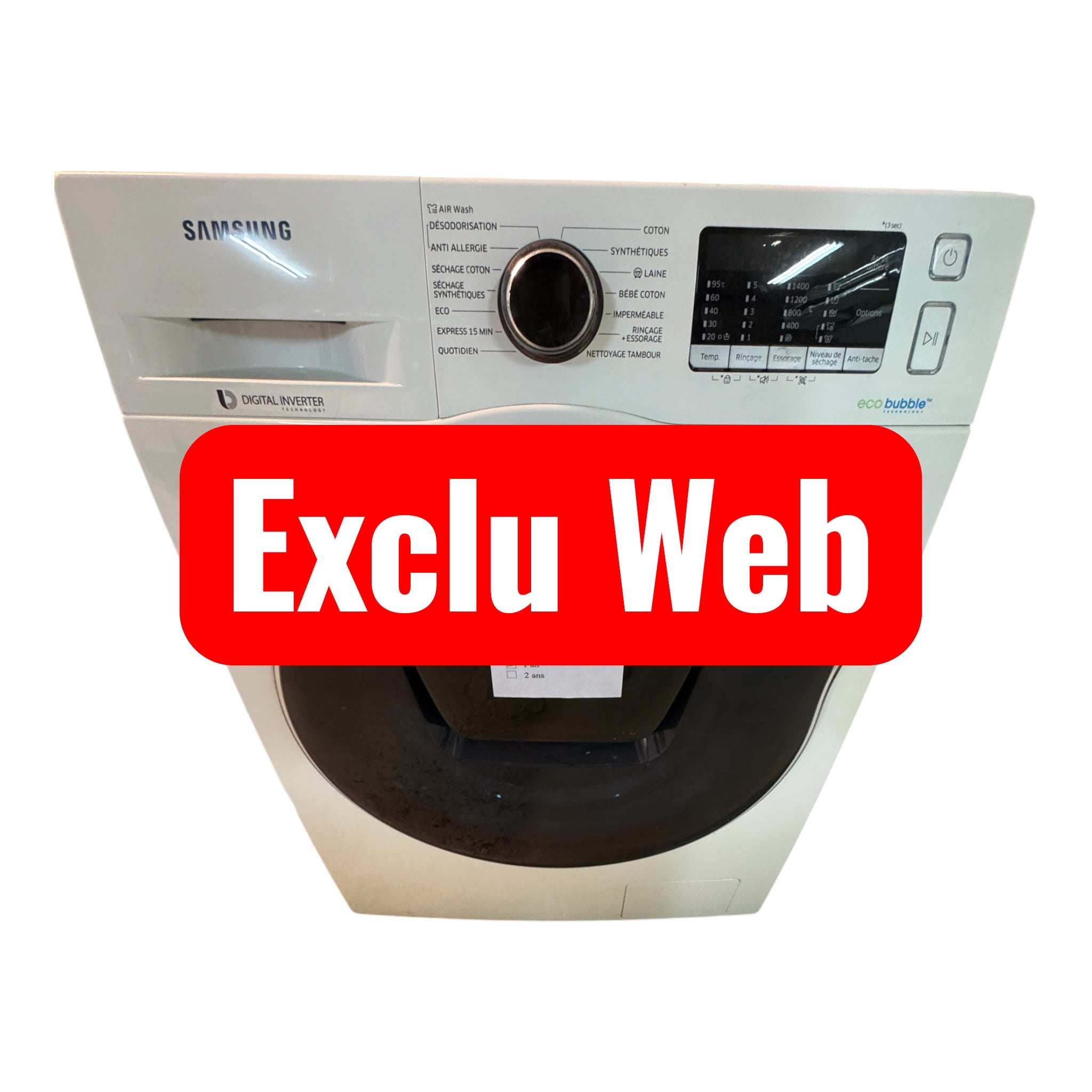 Lave linge séchant Samsung 8/6kg WD20K5B100W/EF