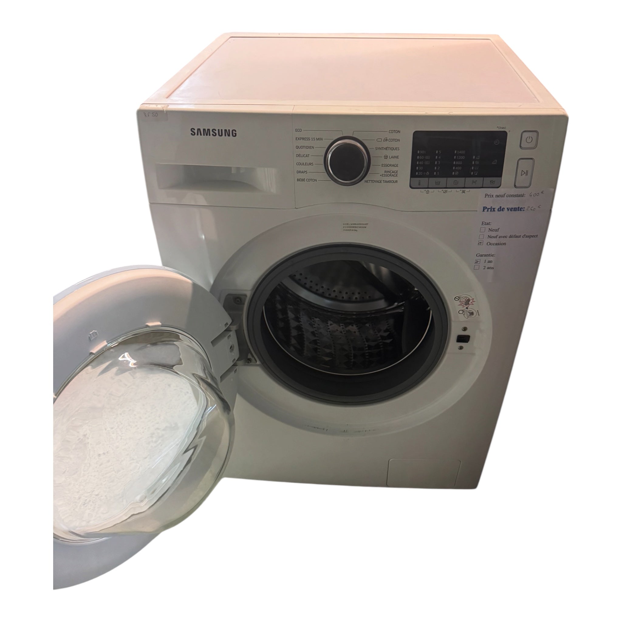 Lave linge Samsung 8kg WW30J5555DA/EF
