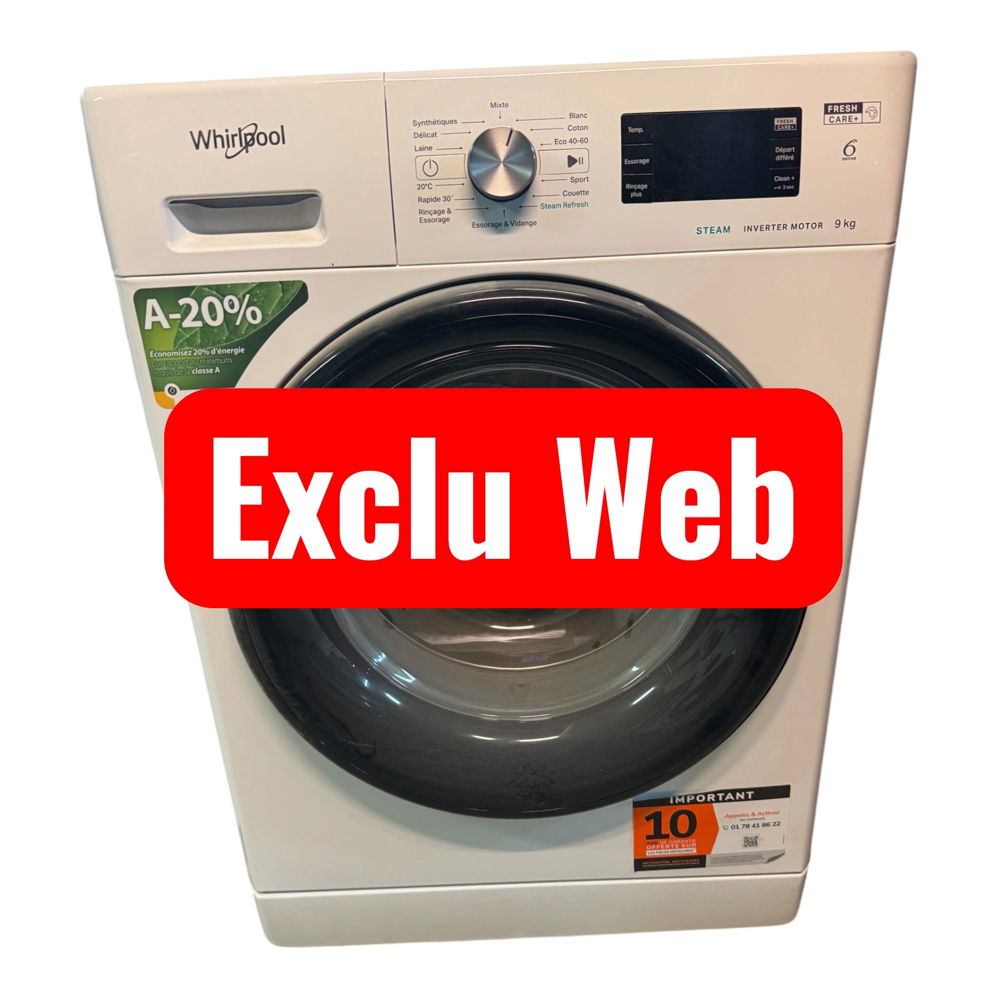 Lave Linge Whirlpool 9kg Neuf FFBP 9489 BV FR