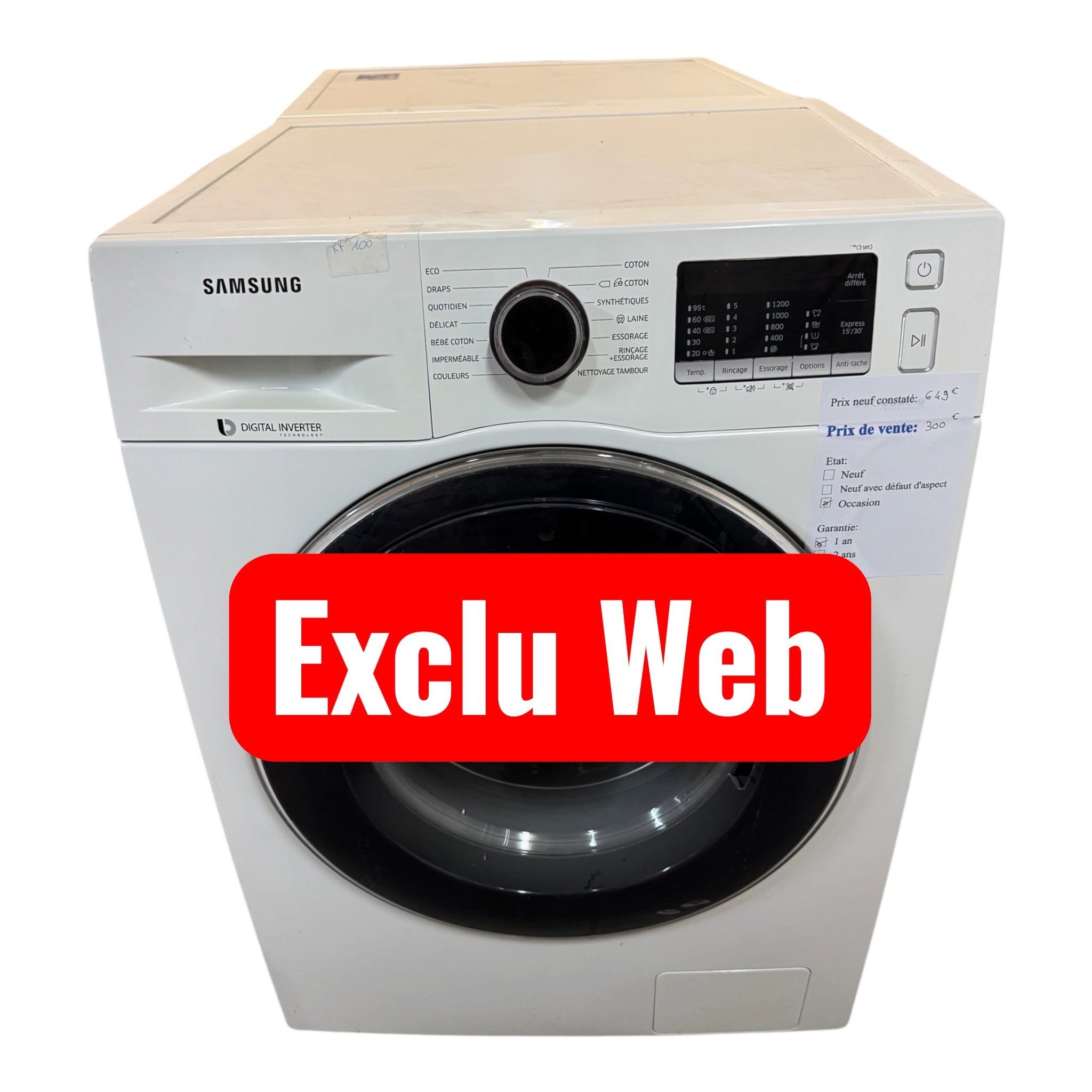 Lave linge Samsung 8kg WW8BK5210UW/EF