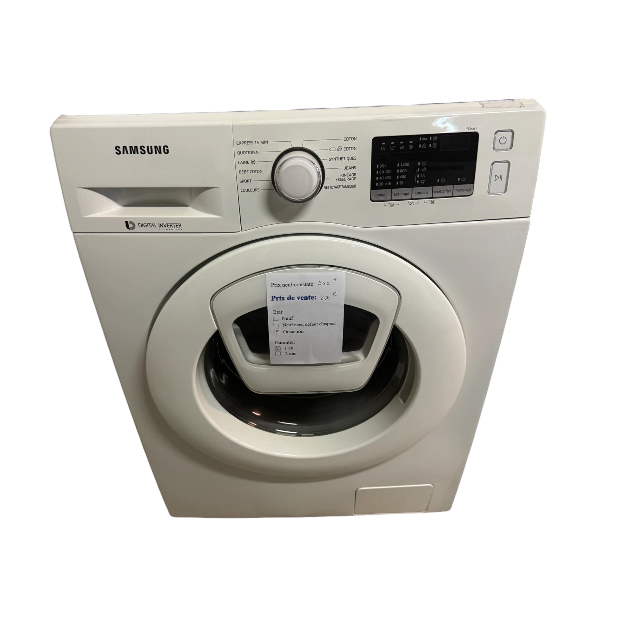 Lave linge Samsung 9Kg WW90K4430YW/EF
