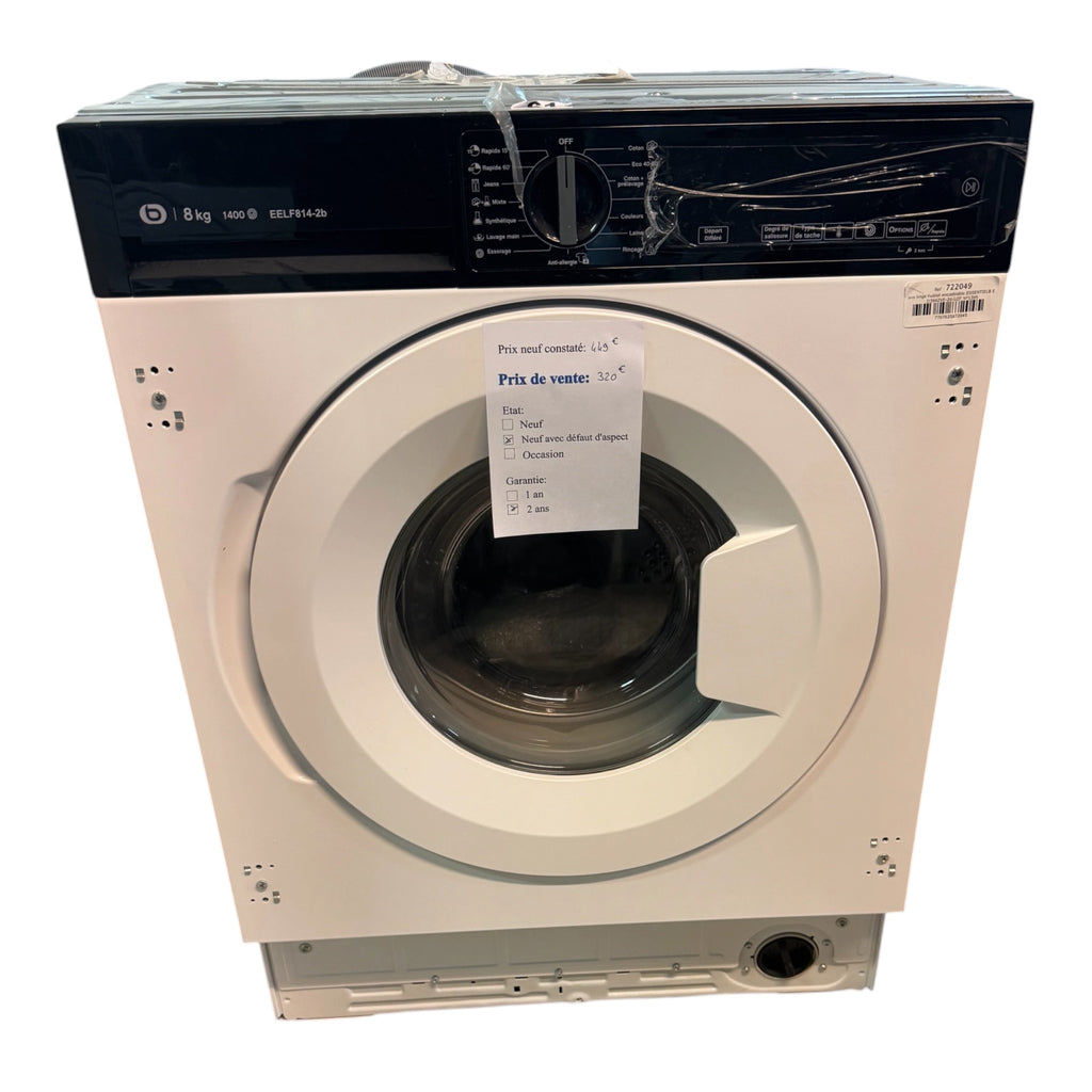 Lave linge Encastrable Essentiel B 8kg Neuf