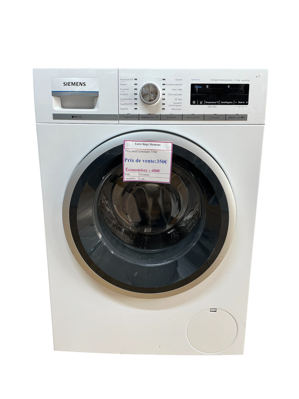 Lave-linge Siemens 9kg WM16W672NL