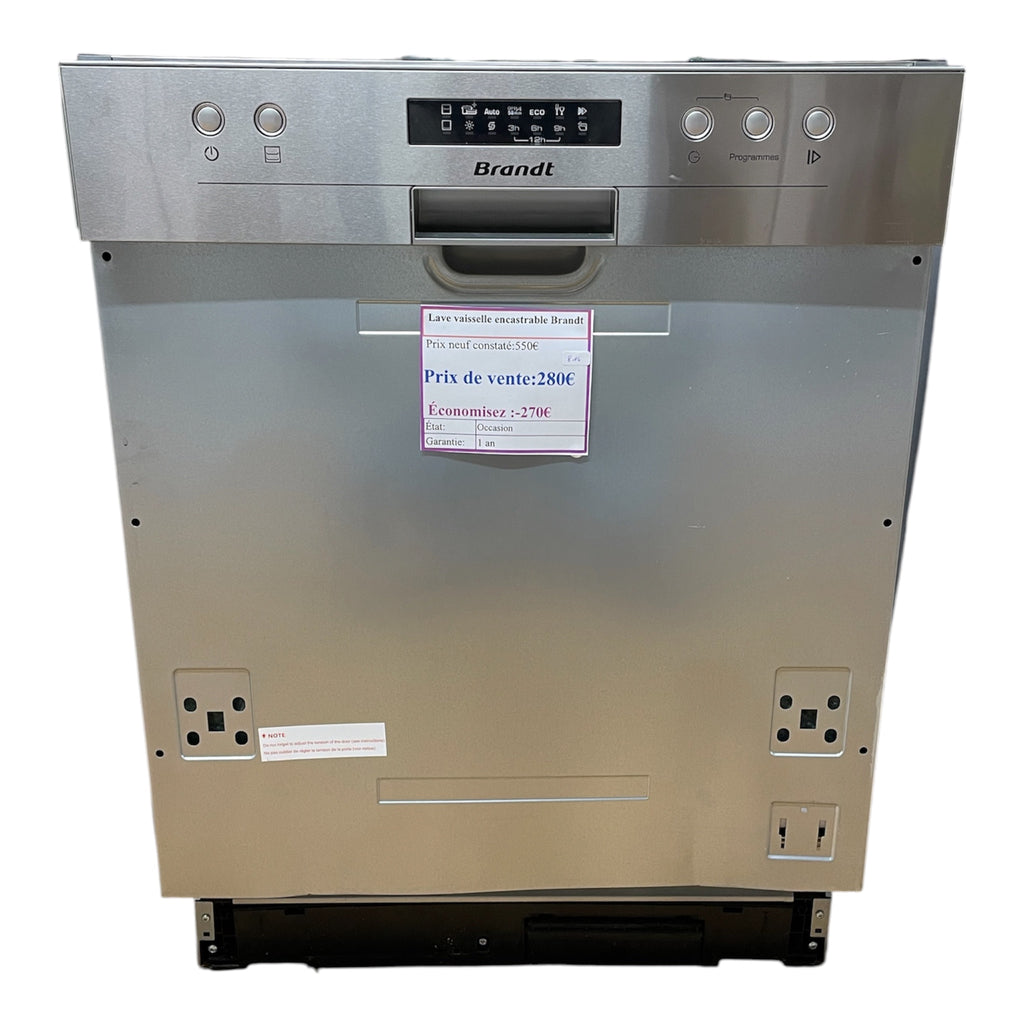Lave-vaisselle encastrable Brandt LVE334X-01