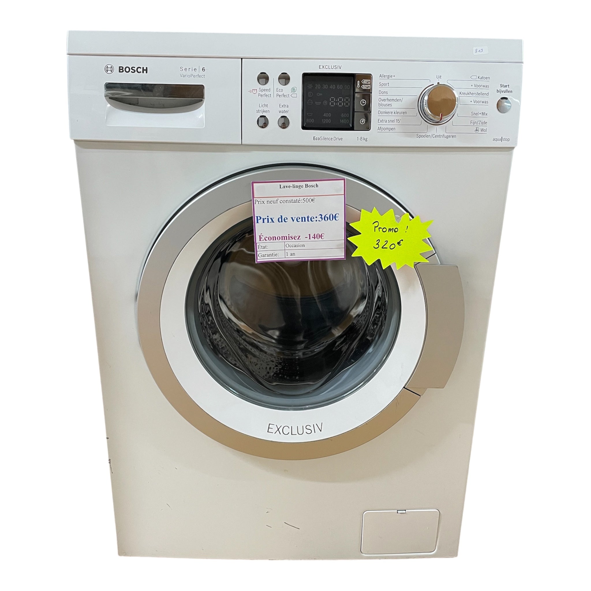 Lave-linge Bosch 8kg WAQ28496NL