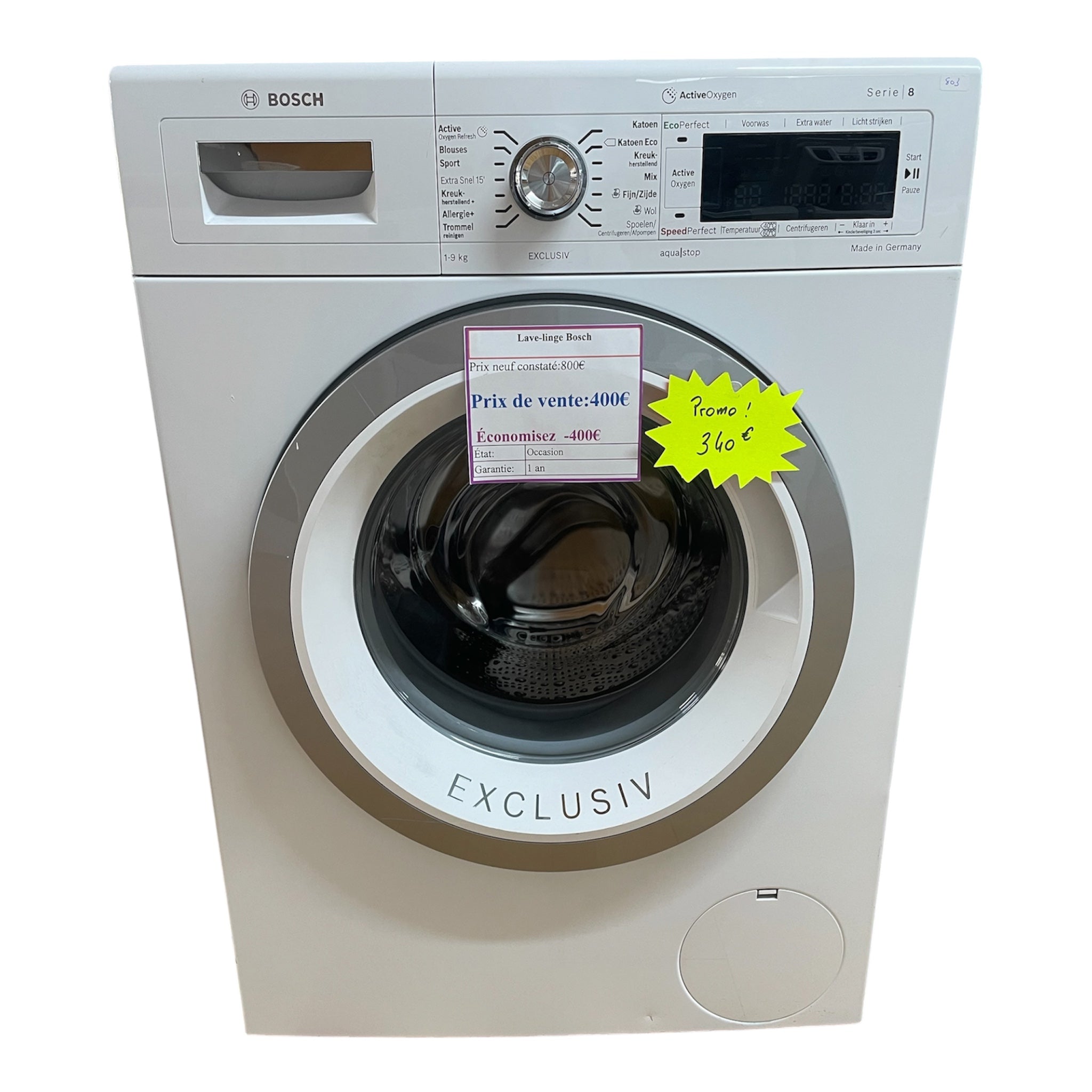 Lave-linge Bosch 9kg WAW32890NL