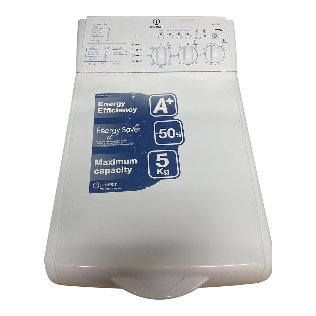 Lave-linge top Indesit 5kg WITL1001