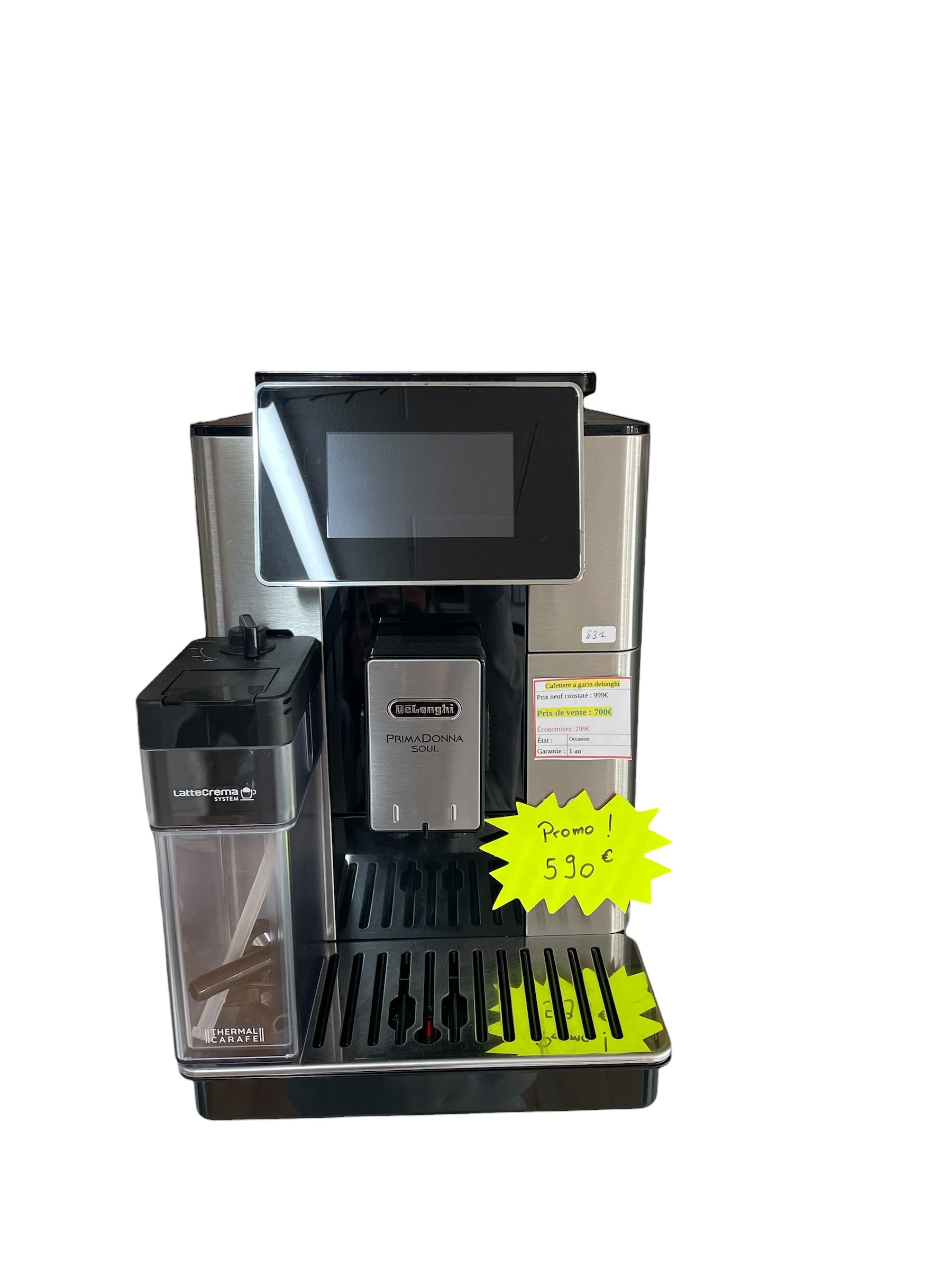 Cafetière à grain Delonghi prima Donna Soul