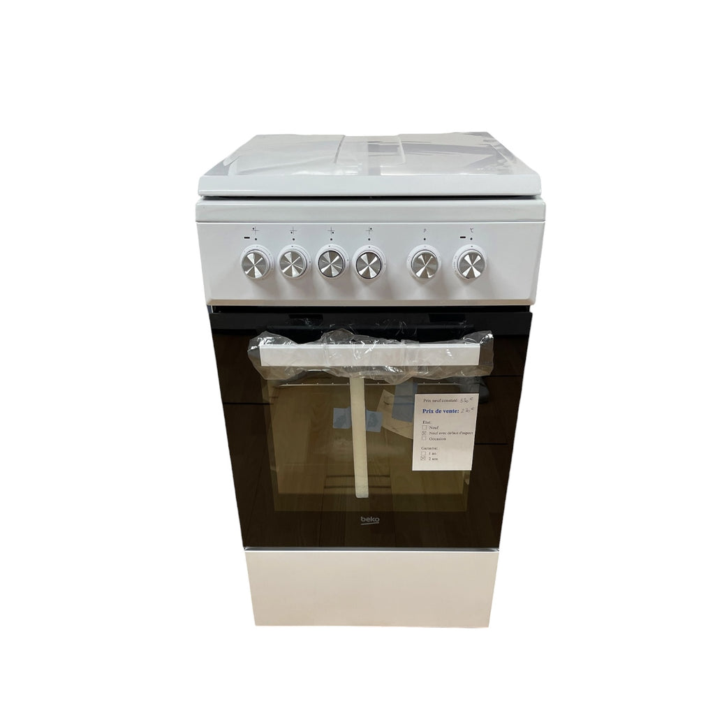 Cuisinière mixte Beko FSS53011DW Neuf