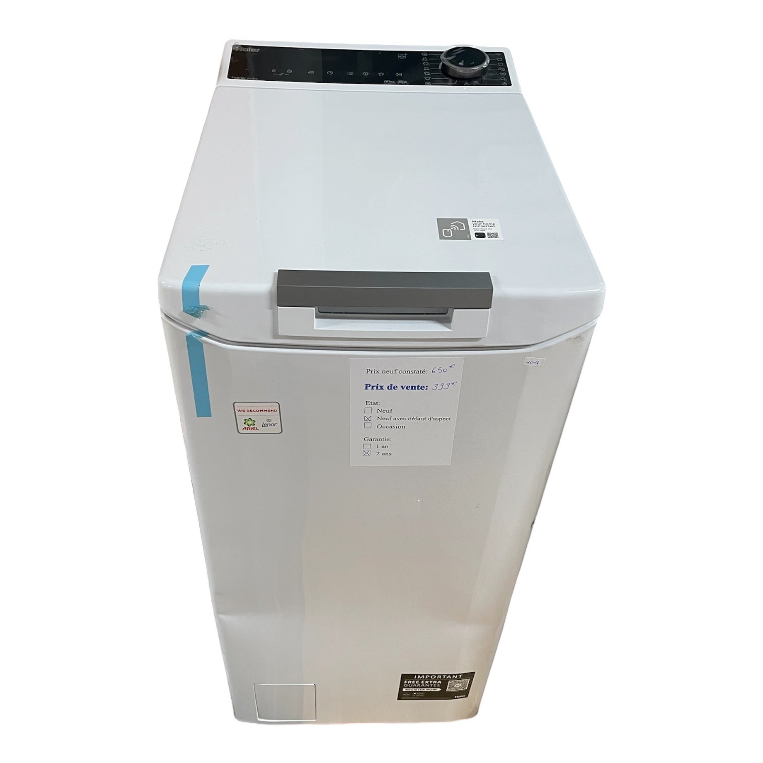 Lave linge Haier THASN2856TM4-S Neuf