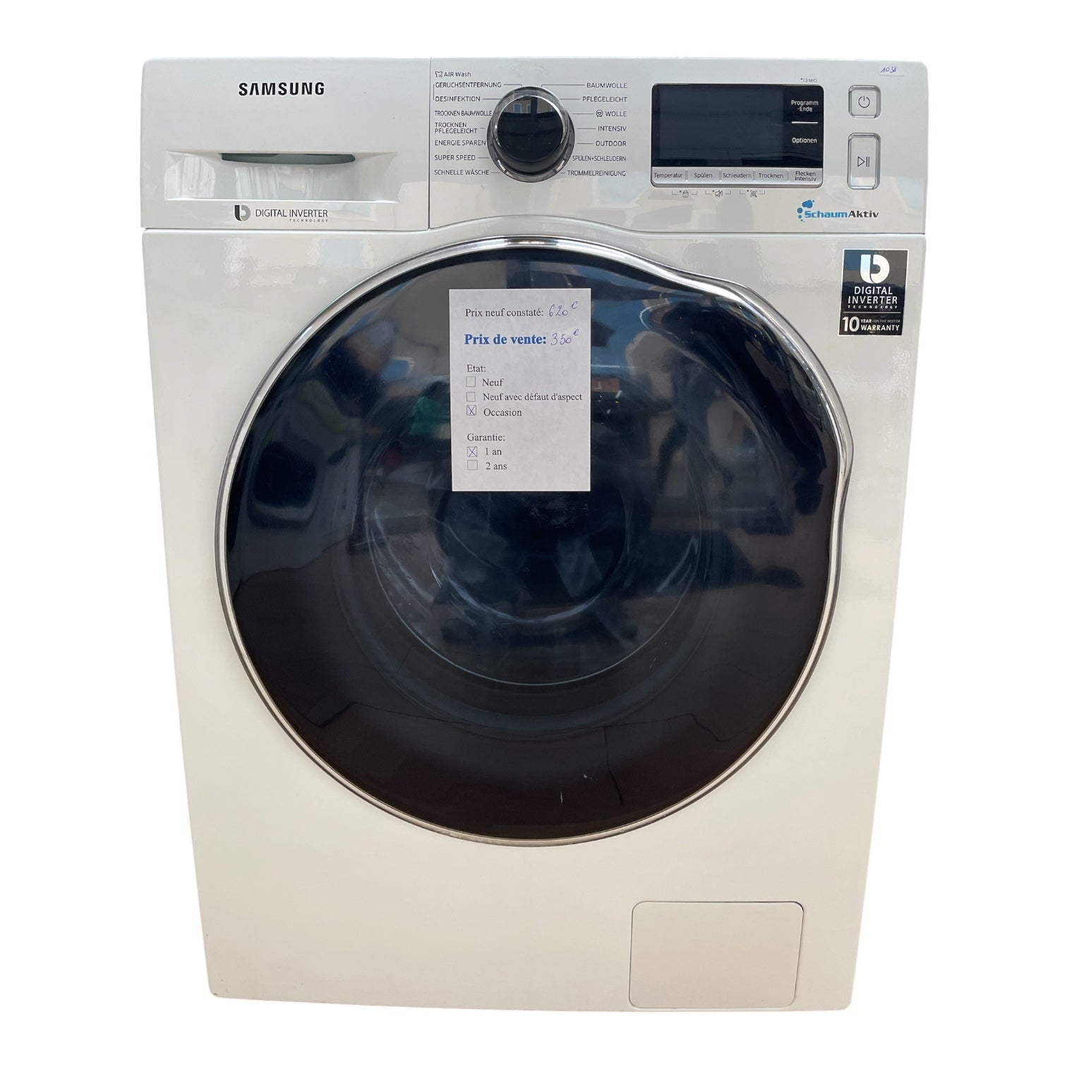 Lave linge séchant Samsung WD80J6A00AW