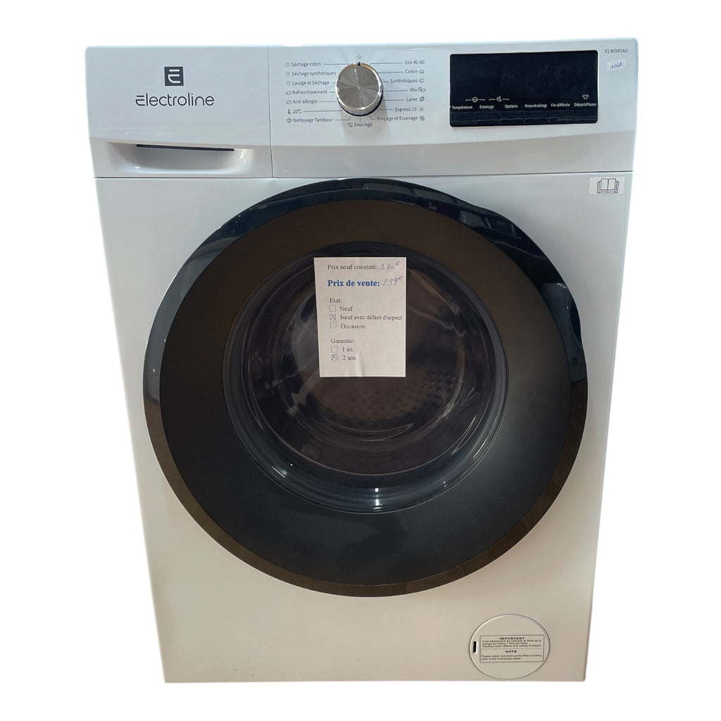 Lave linge séchant electroline ELWD85AD Neuf