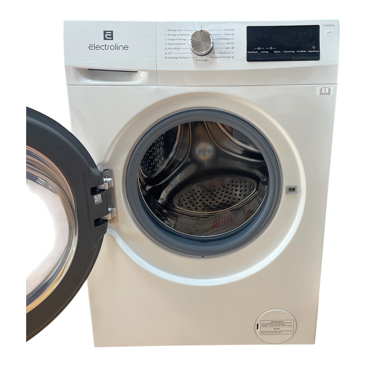 Lave linge séchant electroline ELWD85AD Neuf