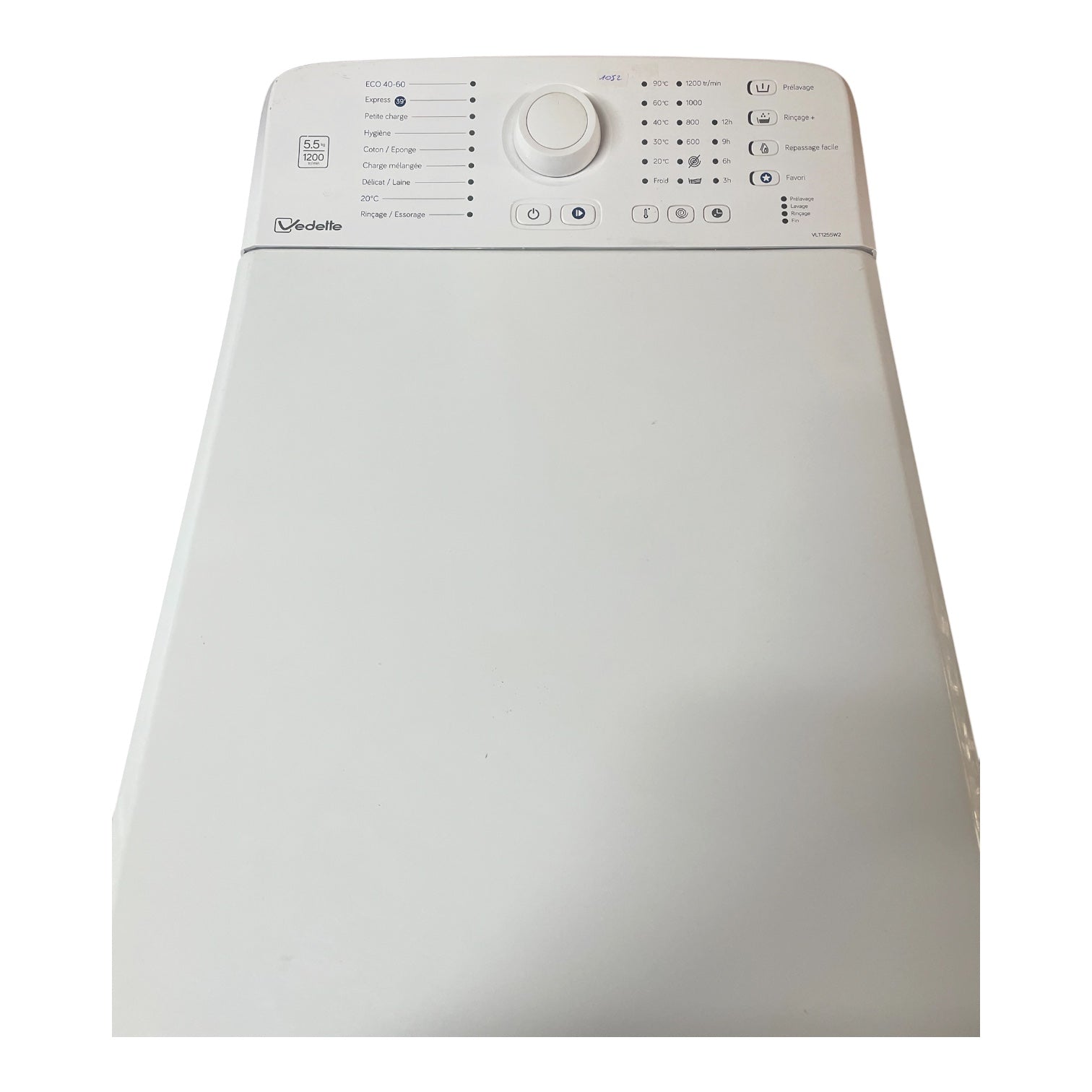 Lave linge vedette VLT1255W2