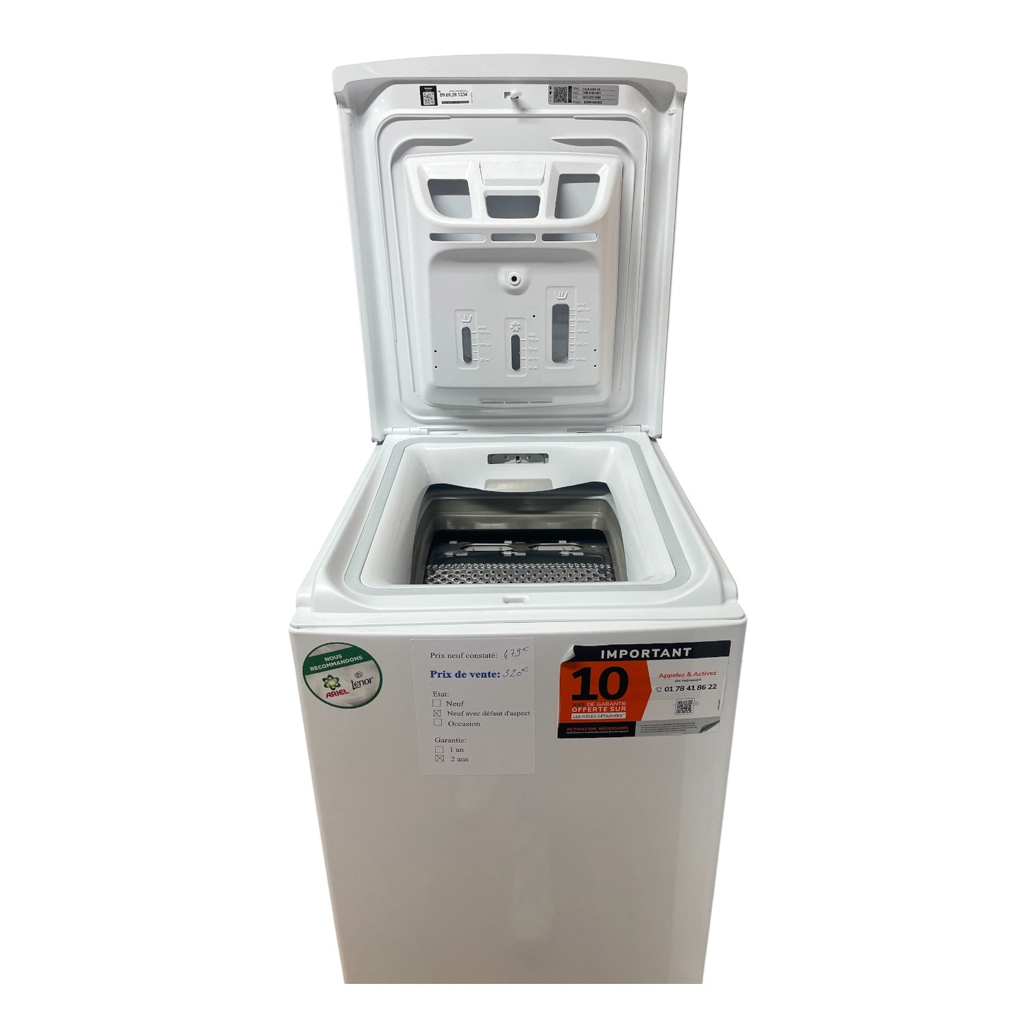 Lave linge Whirlpool TDLR6265FR Neuf
