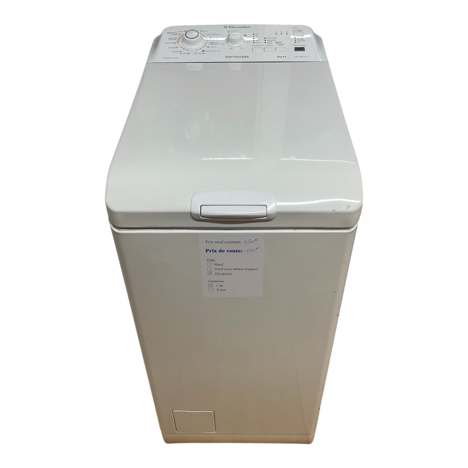 Lave linge Electrolux EXT126215W
