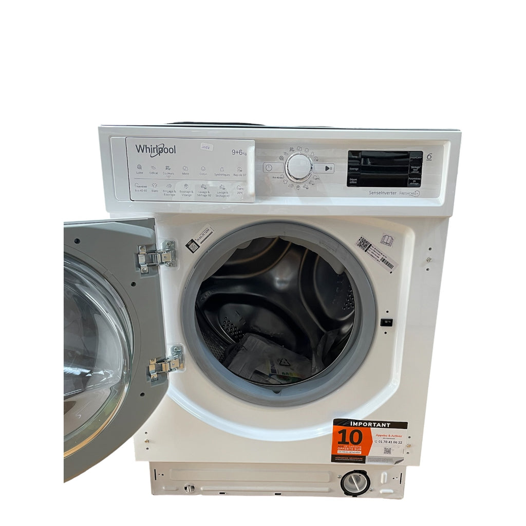 Lave linge séchant encastrable Whirlpool BIWDWG96146FR Neuf