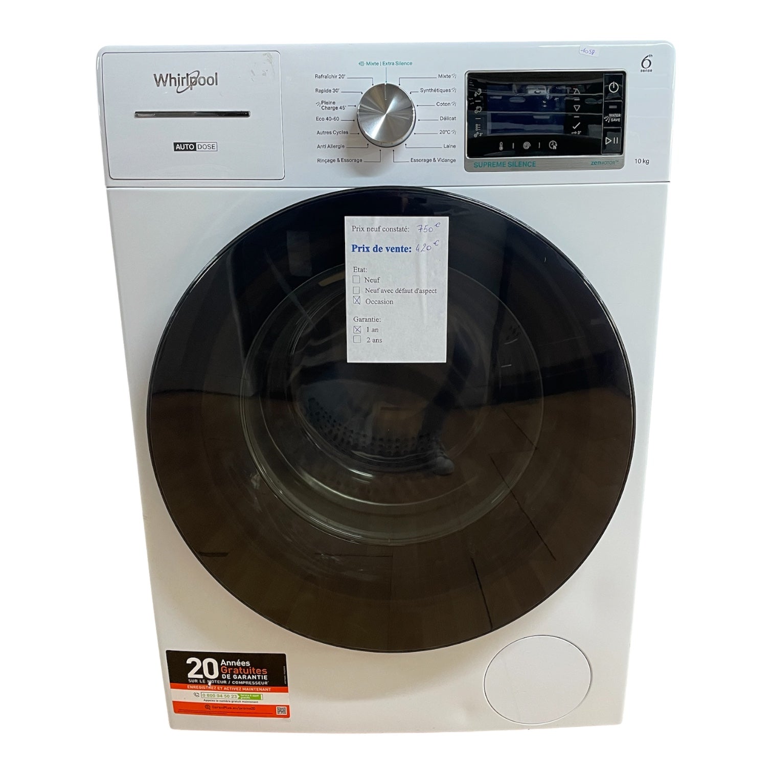 Lave linge Whirlpool W8W046WB