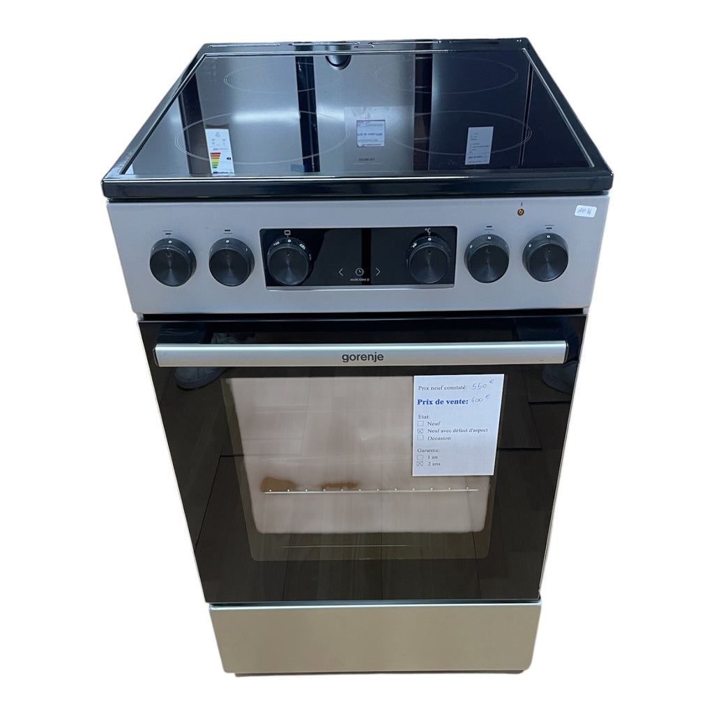 Cuisinière vitrocéramique Gorenje GEC5C41SG Neuf