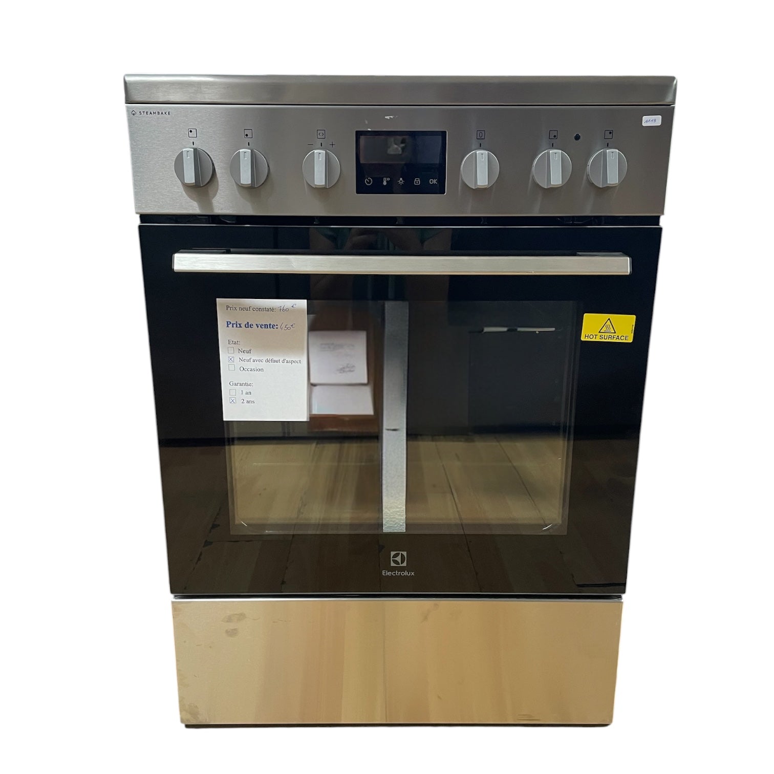 Cuisinière vitrocéramique Electrolux EKR664900X Neuf