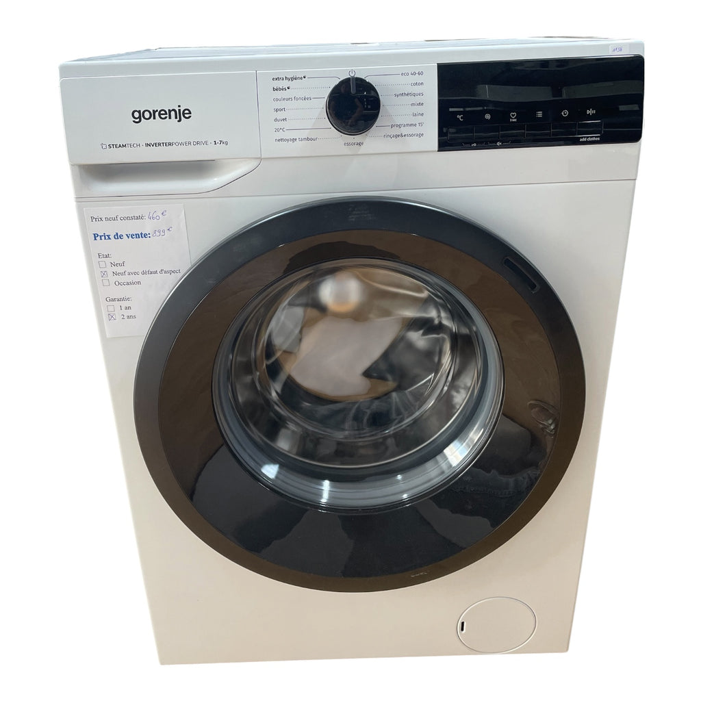 Lave linge Gorenje WNHEI74SAS neuf