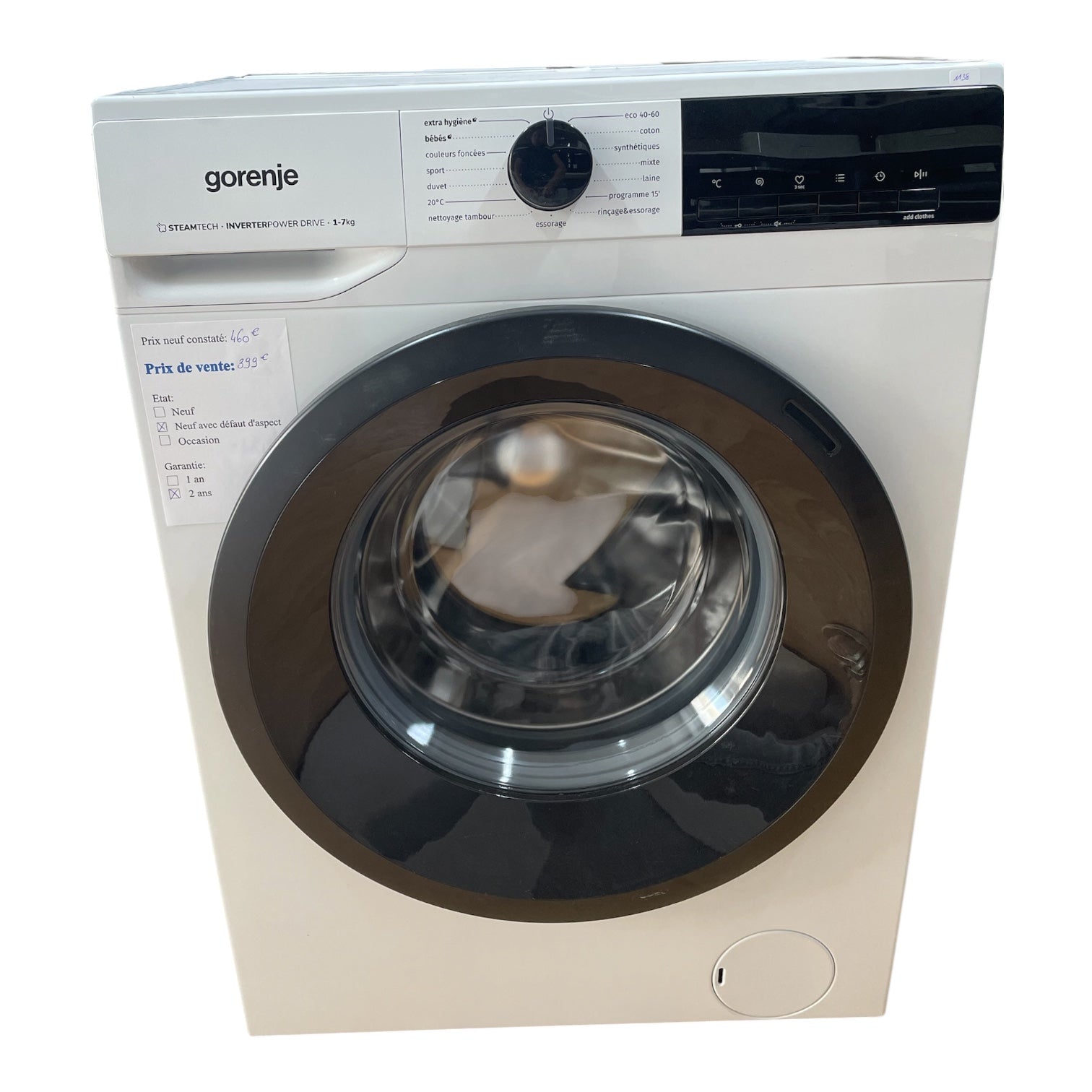 Lave linge Gorenje WNHEI74SAS neuf