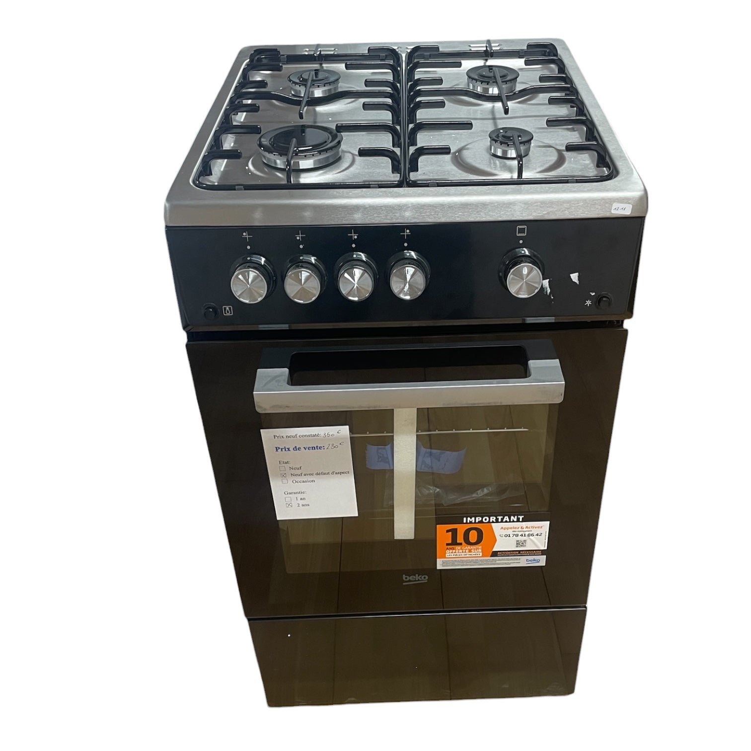 Cuisinière Beko FGS52010GBC Neuf