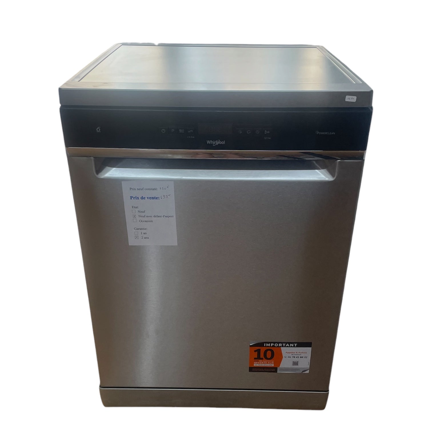 Lave vaisselle Whirlpool WH3FB14BN71X