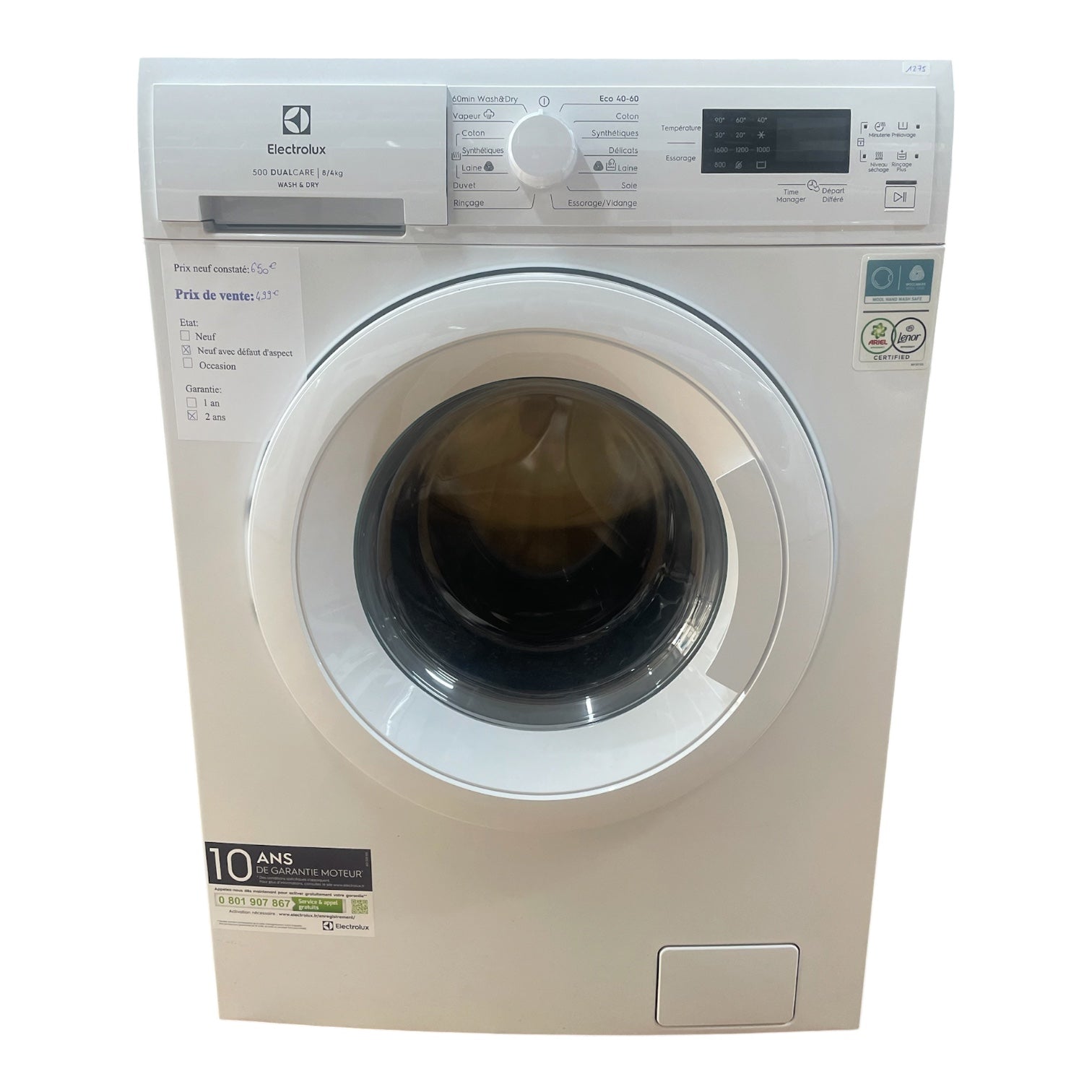 Lave linge séchant Electrolux EWW8416DB Neuf