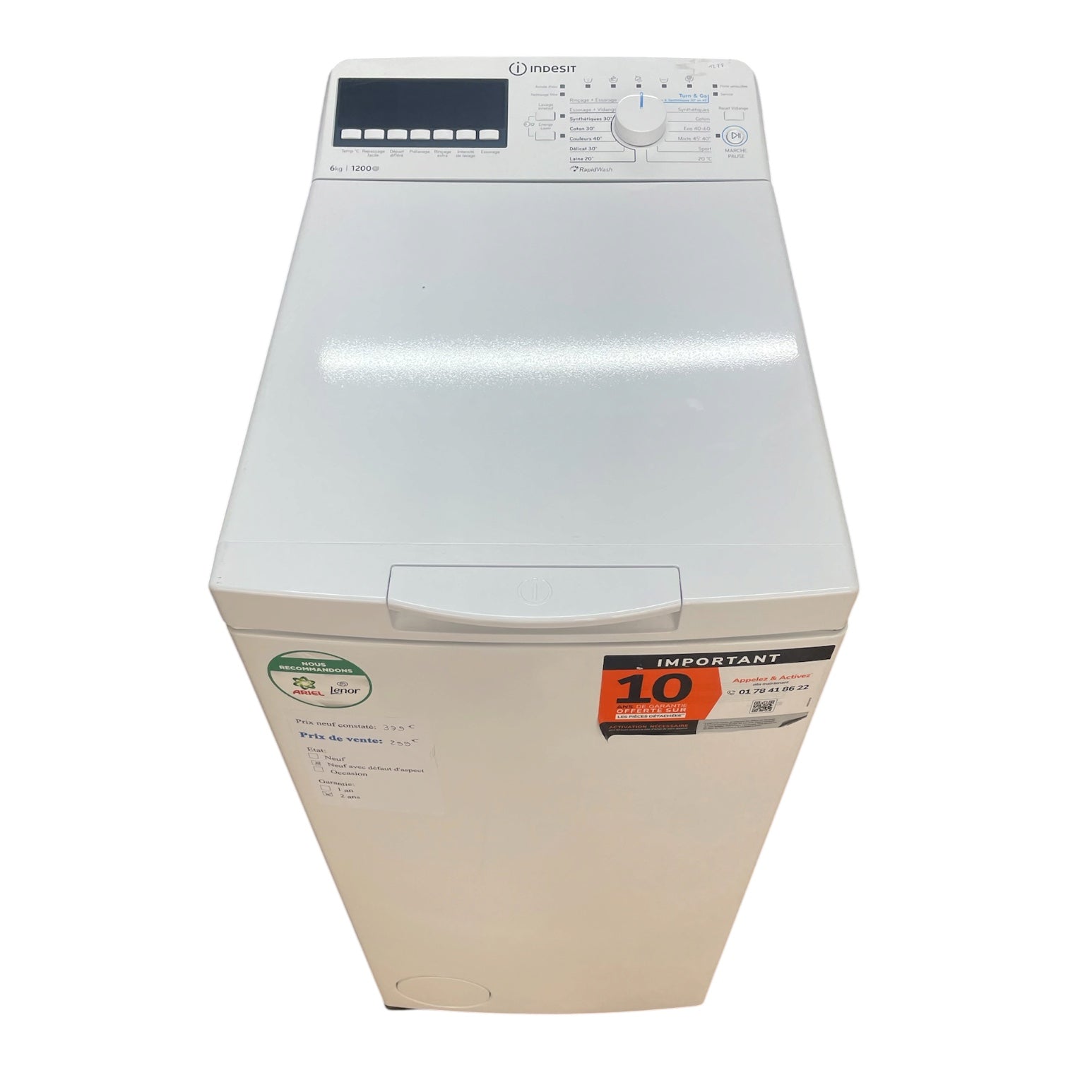 Lave linge indesit BTWHS6261FR Neuf