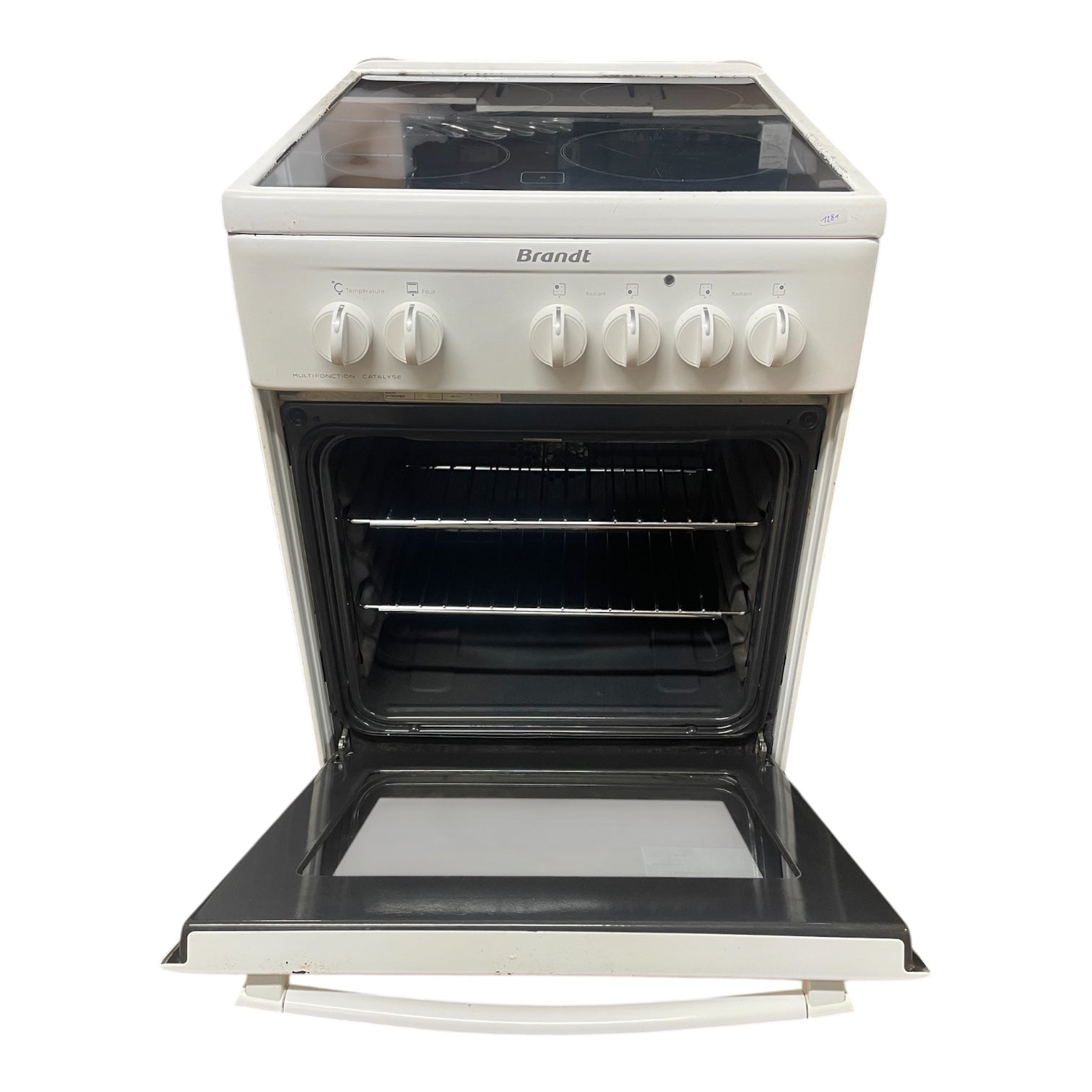 Cuisinière vitrocéramique Brandt KV550WE2