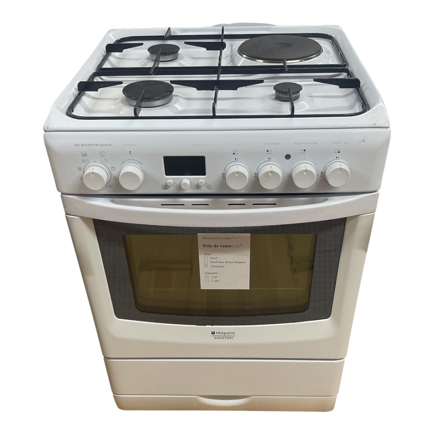 Cuisinière mixte Ariston